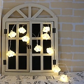 billige Batteridrevet-1,5m 3m ledet streng ferielys søt sky jul nyttårsfest dekor fe stringslys aa batteridrevet varm hvit xmas belysning 10leds 20leds