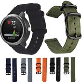 cheap Garmin Watch Bands-Watch Band for Garmin TomTom Forerunner 645/245/158/55 Music Fenix 7S / 6S / 5S Plus Pro Sapphire Solar Descent Mk2S, D2 Delta S Vivoactive 3 Venu Sq 2(Music) / Sq(Music) / 2 Plus, Venu Nylon