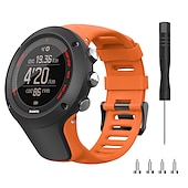 olcso Egyéb óraszenekarok-Óraszíj mert Suunto Ambit 3S 3R 3P 2S 2R 3 2 1 Peak Sport Run Szilikon Csere Szíj eltávolító eszközzel Elasztikus Légáteresztő Sportszíj Karszalag