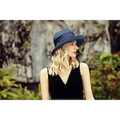 abordables Chapeaux de fête-chapeaux élégants en polyester avec nœud papillon 1pc casque décontracté