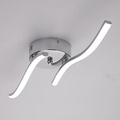 preiswerte Unterputzmontage &amp; Halbbündige Montage-Zwei-Wellen-LED-Beleuchtung Wohnzimmer einfache moderne Wohnzimmer Deckenleuchte 12w