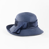 abordables Chapeaux de fête-chapeaux élégants en polyester avec nœud papillon 1pc casque décontracté