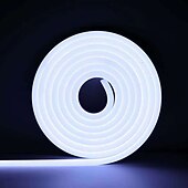 abordables Lampes néon led-1m Lampes néon 120 LED 2835 SMD 1 pc Blanc Chaud Blanc Jaune Imperméable Découpable Décorative 12 V