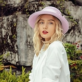 abordables Chapeaux de fête-chapeaux élégants en polyester avec nœud papillon 1pc casque décontracté
