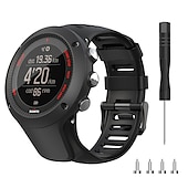 olcso Egyéb óraszenekarok-Óraszíj mert Suunto Ambit 3S 3R 3P 2S 2R 3 2 1 Peak Sport Run Szilikon Csere Szíj eltávolító eszközzel Elasztikus Légáteresztő Sportszíj Karszalag