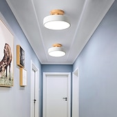 halpa Pinta-asennettavat ja puoliksi pinta-asennettavat-20 cm kattovalaisimet geometriset muodot uppoasennettavat valot metalli maalatut viimeistelyt led moderni 220-240v