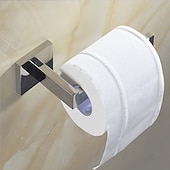 halpa Kylpyhuone tarvikesetti-kylpyhuoneen tarvikesarja pyyhetanko wc-paperin pidike pyyhetanko ja kaksinkertainen viitta koukku harjattua nikkeliä seinään kiinnitettävä ruostumaton teräs hopea 4kpl