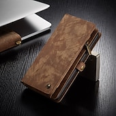 Недорогие Чехлы для Samsung-Чехол для телефона Samsung Galaxy Wallet Card S22 Ultra Plus S21 FE S20 A72 A52 A32 5G Note 20 10 Ultra Plus A51 с молнией и ремешком для телефона подставка однотонная PU-кожа