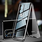 رخيصةأون جراب للهواتف الأخرى-هاتف غطاء من أجل هواوي Hwawei P40 P30 P20 Pro Lite غطاء كامل للجسم شفاف حماية كاملة للجسم جهتين مضاعفتين لون سادة زجاج مقوى معدن