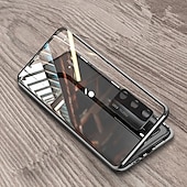 رخيصةأون جراب للهواتف الأخرى-هاتف غطاء من أجل هواوي Hwawei P40 P30 P20 Pro Lite غطاء كامل للجسم شفاف حماية كاملة للجسم جهتين مضاعفتين لون سادة زجاج مقوى معدن
