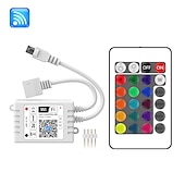 رخيصةأون قواعد ومثبتتات المصابيح-zdm wifi اللاسلكية led تحكم ذكي يعمل مع نظام الروبوت و ios الهاتف المحمول التطبيق مجانية ل rgb led ضوء 5 فولت إلى 28 فولت dc 4a يأتي مع واحد 24 مفاتيح التحكم عن بعد