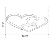 cheap Ring &amp; Round Design-Modern LED Ceiling Light Creative Personality Love Heart Design Children's Room Boys and Girls Eye LED Lamps 30 W