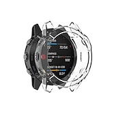 Недорогие Чехлы для умных часов-Чехол для часов Совместим с Garmin Garmin Fenix 6 / Fenix 6 Pro / Fenix 6S / Fenix 6S Pro / Fenix 6X / Fenix 6X Pro Ударопрочный чехол ТПУ Часы Крышка