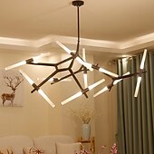 baratos Candeeiros de Lustre-170 cm sputnik design lustre de alumínio sputnik mini acabamentos pintados estilo nórdico moderno 110-120v 220-240v