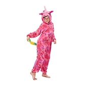 economico Costume da Animale-Pigiama Kigurumi Costume di fantasia Costume tutina Fantasia animale Unicorno Cartone animato Caldo Costume Divertente Comodo Bambini Unisex Ragazzi e Ragazze Natale Halloween Carnevale Feste