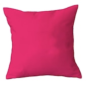 cheap Textured Throw Pillows-Decorative Toss Pillows 1pc Soft Plush Pillow Cover Solid Colored Candy color Multicolor Simple Square Zipper Traditional Classic Outdoor Cushion for Sofa Couch Bed Chair Pink Blue Purple Yellow