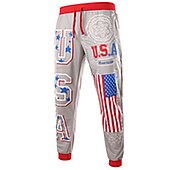 cheap Sweatpants-Men&#039;s Sweatpants Joggers Trousers Chinos Drawstring Elastic Waist Letter National Flag Full Length Weekend Basic Black Navy Blue Micro-elastic