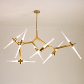 baratos Candeeiros de Lustre-170 cm sputnik design lustre de alumínio sputnik mini acabamentos pintados estilo nórdico moderno 110-120v 220-240v