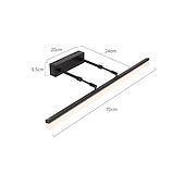 お買い得  バニティーライト-ミラーライトLEDミラーランプ27.56インチ回転可能な調整可能なモダンな北欧スタイル70センチ16ワット浴室照明金属製の壁ライトIP20