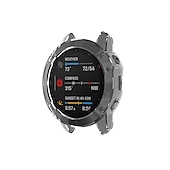 Недорогие Чехлы для умных часов-Чехол для часов Совместим с Garmin Garmin Fenix 6 / Fenix 6 Pro / Fenix 6S / Fenix 6S Pro / Fenix 6X / Fenix 6X Pro Ударопрочный чехол ТПУ Часы Крышка