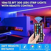 お買い得  WiFi&amp;音楽コントロール-Ledストリップライト音楽同期300leds 10 m rgb ledライトストリップ用ルーム照明smd 5050色変更テープライトキットledコントローラーフレキシブルledストリップ用ホームキッチンdc12v