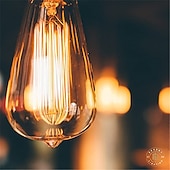  6kpl 4kpl vintage edison polttimo E27 ST64 40W kattokruunu valaisimet 220v lamppu hehkulamppu köyden lampun pidin E27