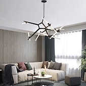 baratos Candeeiros de Lustre-170 cm sputnik design lustre de alumínio sputnik mini acabamentos pintados estilo nórdico moderno 110-120v 220-240v