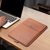 cheap Laptop Bags,Cases &amp; Sleeves-Laptop Sleeves 11.6&quot; 12&quot; 13.3&quot; inch Compatible with Macbook Air Pro, HP, Dell, Lenovo, Asus, Acer, Chromebook Notebook Waterpoof Shock Proof PU Leather Classic Leather for Business Office