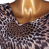 baratos Tops e Conjuntos-Dança Latina Collant / Pijama Macacão Estampa Mulheres Espetáculo Meia Manga Elastano