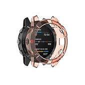 Недорогие Чехлы для умных часов-Чехол для часов Совместим с Garmin Garmin Fenix 6 / Fenix 6 Pro / Fenix 6S / Fenix 6S Pro / Fenix 6X / Fenix 6X Pro Ударопрочный чехол ТПУ Часы Крышка