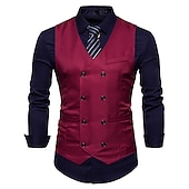 ieftine Costume pentru bărbați din anii 1920-Elegant Epocă klasické Mascaradă Γιλέκο Vestă Domn Kingsman Nași de Căsătorie Imprimare Costume de fancy Bărbați Halloween Carnaval Mascaradă Nuntă Invitat la nunta Evenimente / Petrecere Adulți Vestă