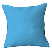 cheap Textured Throw Pillows-Decorative Toss Pillows 1pc Soft Plush Pillow Cover Solid Colored Candy color Multicolor Simple Square Zipper Traditional Classic Outdoor Cushion for Sofa Couch Bed Chair Pink Blue Purple Yellow