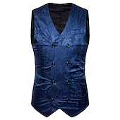 cheap Tops-Vintage Gothic Royal Style Masquerade Vest Waistcoat Plague Doctor Jacquard Jacquard Men&#039;s Christmas Halloween Carnival Event / Party Carnival of Venice Adults&#039; Vest