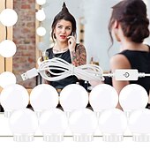 abordables Ampoules globe led-1set LED à économies d&#039;énergie  Maquillage Miroir Lumière Vanité LED à économies d&#039;énergie  Ampoules Cosmétiques Lumineux Maquillage Miroirs Ampoule Lumières Lumineuses Applique Pour Coiffeuse