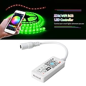halpa Lampunkannat ja liittimet-ZDM® 1kpl SMD 3528 / SMD 5050 Smart / Wifi / Lampun lisävaruste Muovi ja metalli RGB-ohjain RGB LED Strip Light 180 W