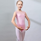 cheap Kids&#039; Dancewear-Kids&#039; Ballet Leotard / Onesie Lace Split Joint Girls&#039; Training Performance Sleeveless High Spandex Lace