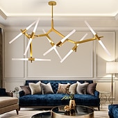 baratos Candeeiros de Lustre-170 cm sputnik design lustre de alumínio sputnik mini acabamentos pintados estilo nórdico moderno 110-120v 220-240v