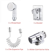 cheap Hand Shower-Wall Mounted Shower Faucet Set Bathroom Bathtub Shower Hand Held Spray Mixer Handheld Washing Basin Faucet Shower Head
