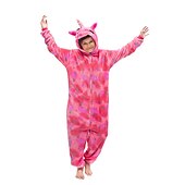 economico Costume da Animale-Pigiama Kigurumi Costume di fantasia Costume tutina Fantasia animale Unicorno Cartone animato Caldo Costume Divertente Comodo Bambini Unisex Ragazzi e Ragazze Natale Halloween Carnevale Feste