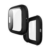 ieftine Carcase Smartwatch-Carcase Compatibil cu Fitbit Versa 2 Plastic / Sticlă Temperată Uita-te Capac