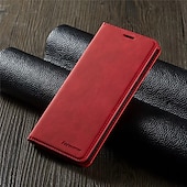 cheap Samsung Cases-Phone Case For Samsung Galaxy S24 S20 Plus S20 Ultra S20 S25 Ultra Full Body Case Leather Flip Flip Card Holder Magnetic Solid Colored PU Leather