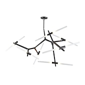 baratos Candeeiros de Lustre-170 cm sputnik design lustre de alumínio sputnik mini acabamentos pintados estilo nórdico moderno 110-120v 220-240v