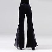 Недорогие Брюки-Латино Брюки Комбинация материалов Жен. Учебный Выступление Бархат