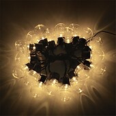economico Striscie luci ad energia solare-elegante festa di ricevimento di nozze luci a globo per esterni luci solari a led per matrimonio 6m-30 lampadine 5m-20 lampadine luci da giardino per matrimonio impermeabili per layout di festa di