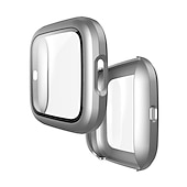 ieftine Carcase Smartwatch-Carcase Compatibil cu Fitbit Versa 2 Plastic / Sticlă Temperată Uita-te Capac