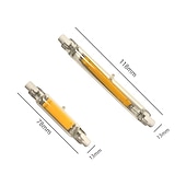 abordables Ampoules globe led-r7s led ampoule cob 78mm 3w 5w 118mm 7w 12w j78 j118 lumière crue à double extrémité paysage lumières chaud froid blanc ac 110v 220v