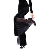 Недорогие Брюки-Латино Брюки Комбинация материалов Жен. Учебный Выступление Бархат