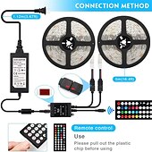 お買い得  WiFi&amp;音楽コントロール-Ledストリップライト音楽同期300leds 10 m rgb ledライトストリップ用ルーム照明smd 5050色変更テープライトキットledコントローラーフレキシブルledストリップ用ホームキッチンdc12v
