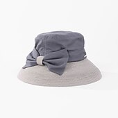 preiswerte Partyhut-Kopfbedeckung Alltag Polyester Hüte mit Schleife 1 Stück Alltag / Freizeitskleidung Kopfschmuck