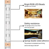Χαμηλού Κόστους Έλεγχος μέσω WiFi-65,6ft (4x5m) έξυπνη εφαρμογή ελέγχου led strip φώτα wifi 5050 rgb 360 led λειτουργούν με alexa google με κιτ προσαρμογέα dc12v